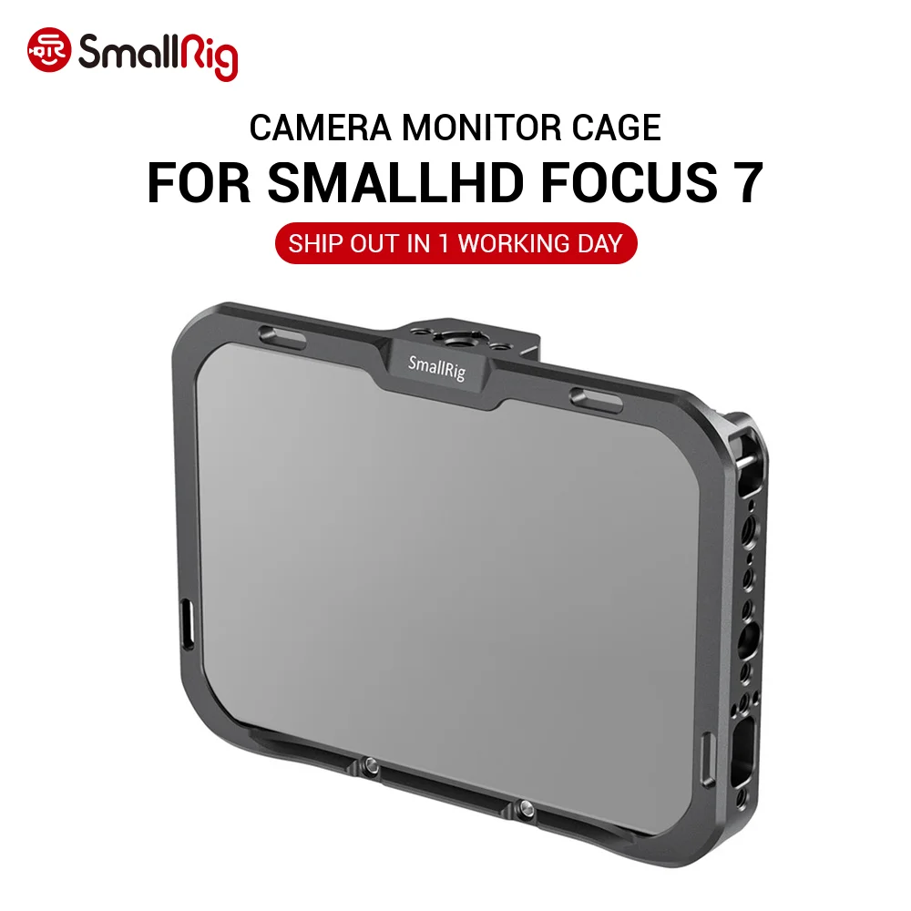 SmallRig DSLR Camera Director Monitor Cage с солнцезащитным капюшоном для SmallHD FOCUS 7 Вт/несколько 1/4 &