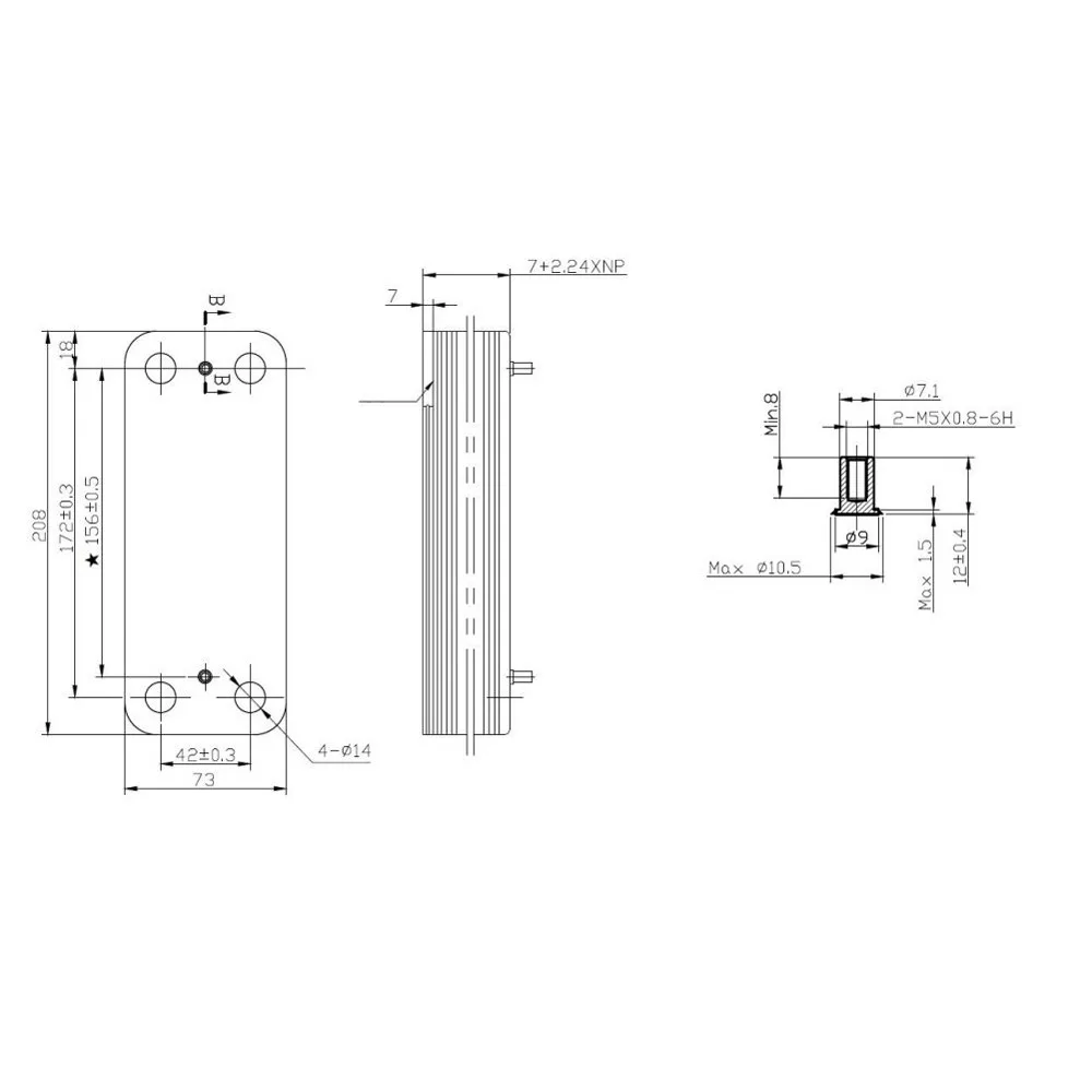 Сменный котельный теплообменник для BAXI Luna Eco инициа Fourtech WESTEN Energy Star Prime Pulsar - 5655780