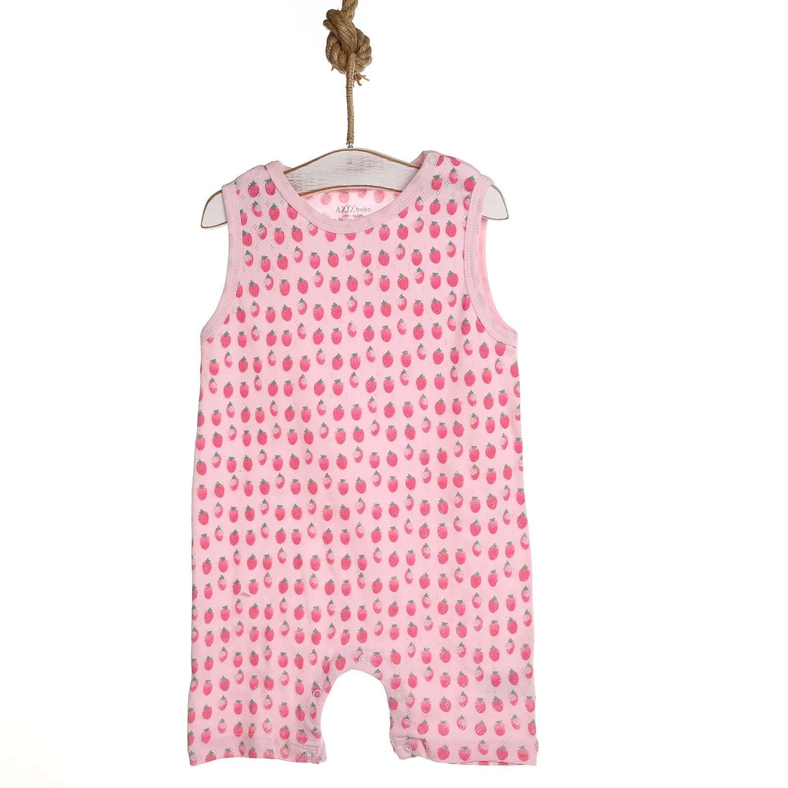 Короткий комбинезон с клубничкой для маленьких девочек ebebek Aziz Bebe| |