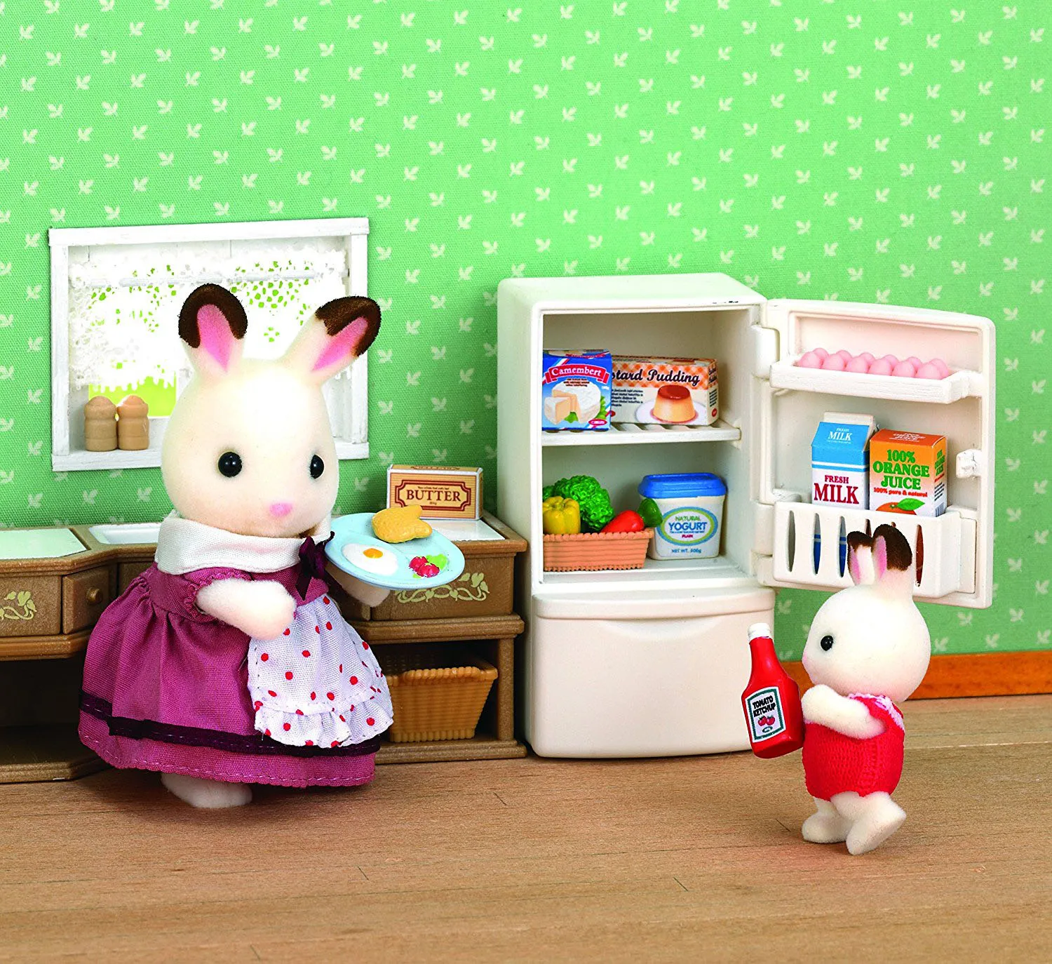 Игровой набор Sylvanian Families &quotХолодильник с продуктами&quot новый (5021) |