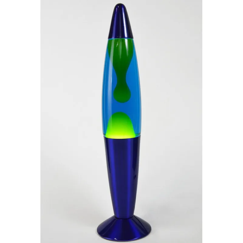 Лава лампа 35см Хром (С) Желтая/Синяя (Воск)| |