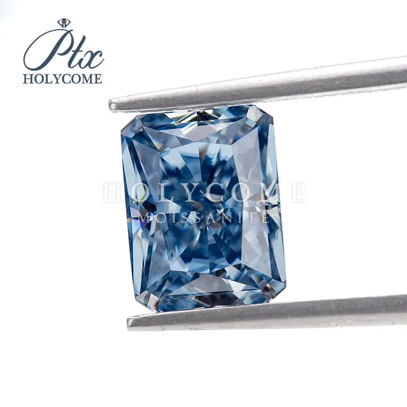 4х6 стеклянная рамка для нарядное ярко-голубой сияющей EX бриллиантовой огранки VVS1