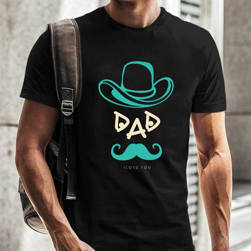 

T shirt Anime Dad Letter Originality Printing Funny T shirts Harajuku Casual Men's Clothing 100% Cotton Sports T-Shirt Top S-9XL