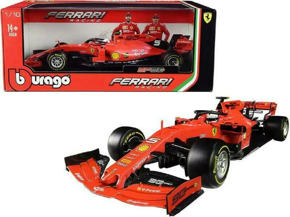 

Bburago 1:18 2019 Ferrari SF90 #5 Себастьян Vettel #16 Чарльз помиранный литая модель автомобиля новая в коробке