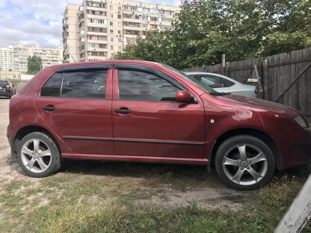 ветровики для шкода фабиа седан хэтчбэк 1997-2007 оконные дефлекторы окна