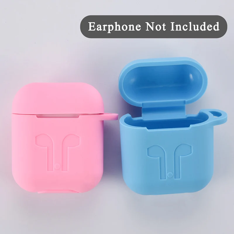 ТПУ мягкий силиконовый цветной чехол для Apple AirPods 2 Наушники противоударный чехол для Apple Air Pods 1 коробка для зарядки