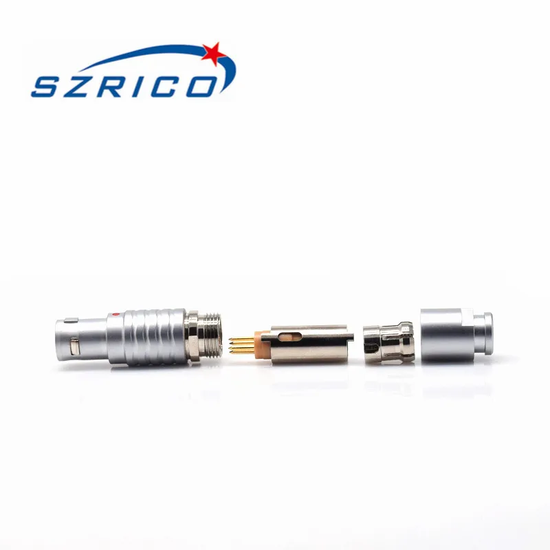 Hot Sale 1B FGG 304 CLA M12 Back Nut Metal Copper Circular Straight Plug Push Pull Connector | Обустройство дома