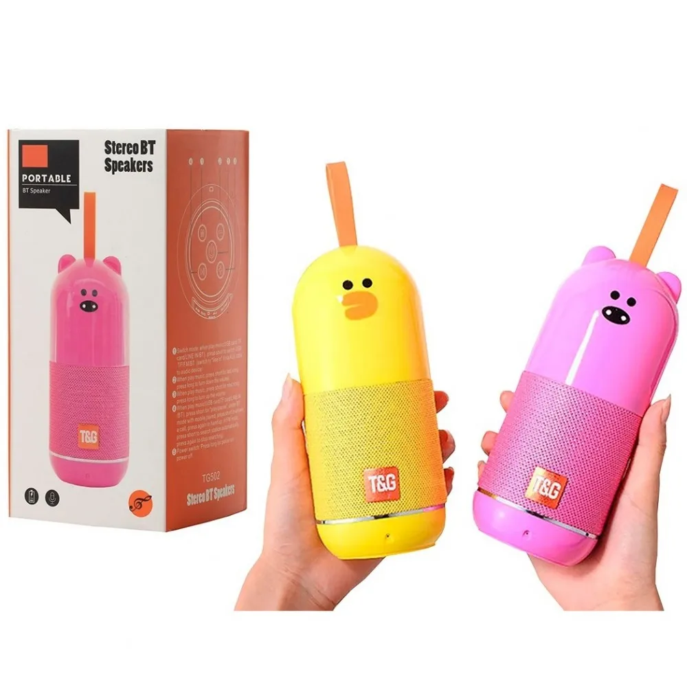 Baby Animal column tg-502 wireless cartoon cute Bluetooth soundbar animals Speaker toy bear pig Chik dog | Электроника