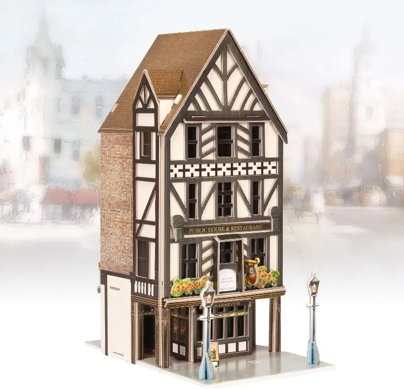 Cubic Fun 3D Puzzle Jigscape Tudor Restoran Binası Londra | Игрушки и хобби