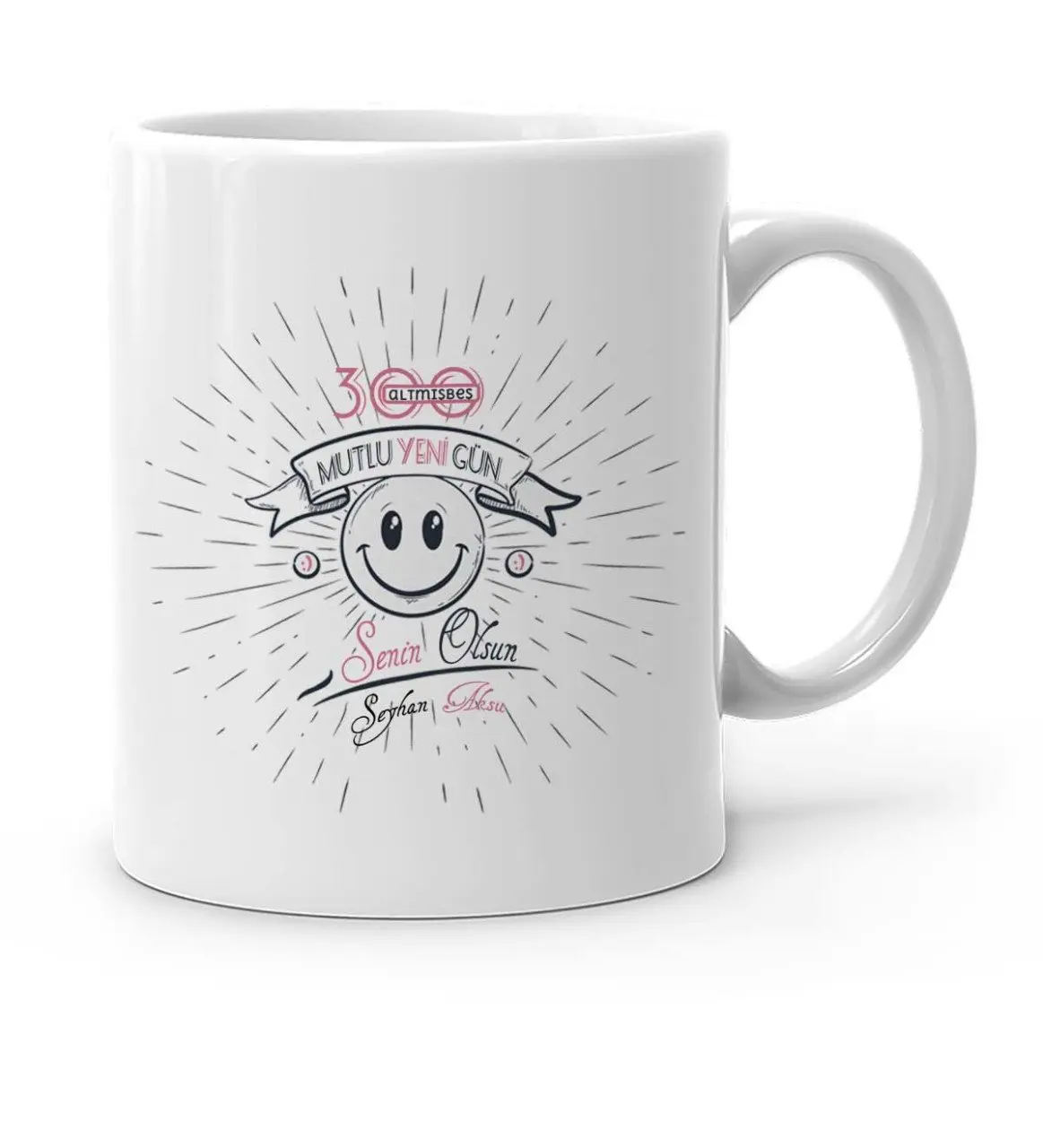 Personalized 365 Happy New Day White Mug Cup-3 | Дом и сад