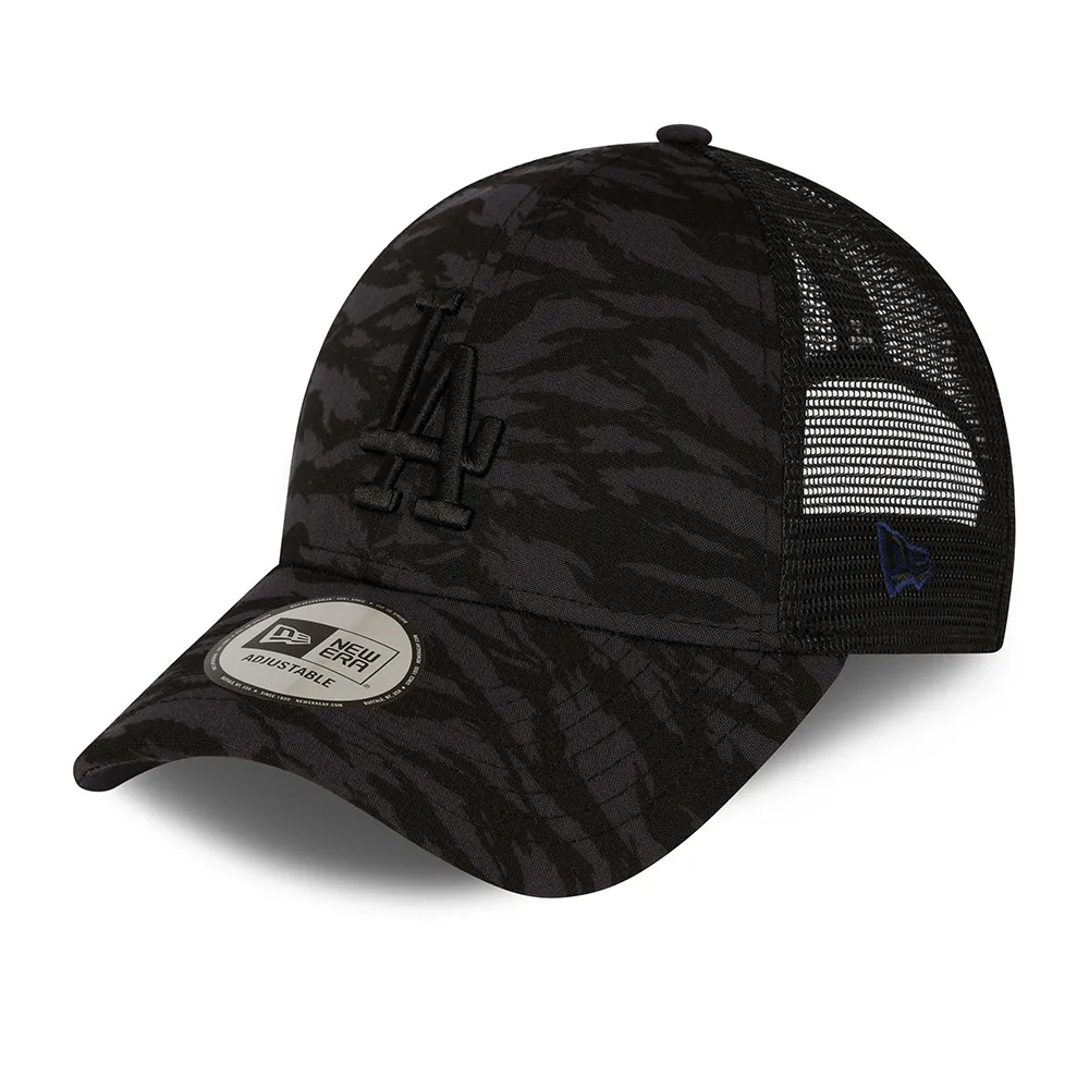 Решетчатый колпачок New Era 9FORTY Принт Los Angeles Dodgers MLB Tiger темно синий с регулируемой