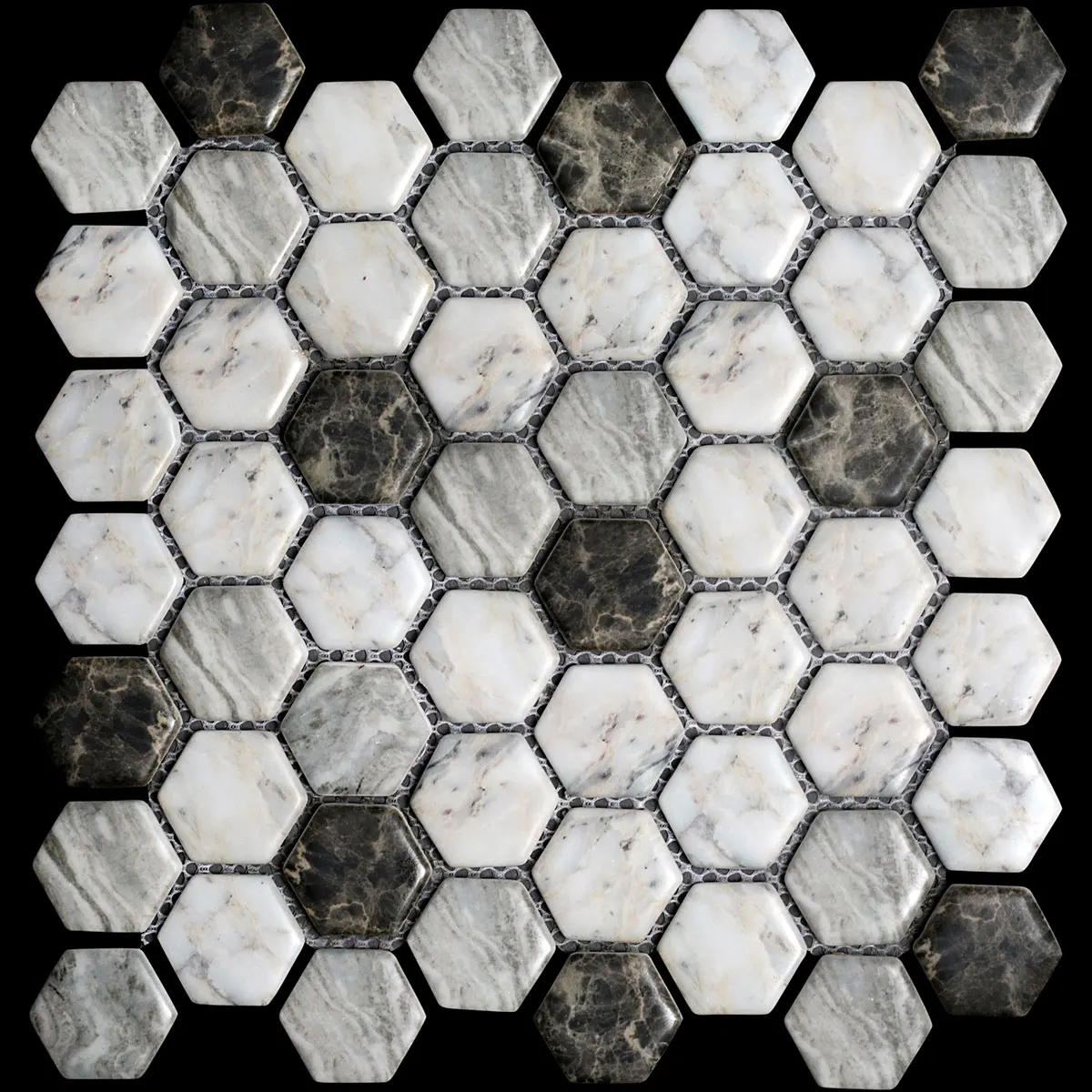 

1M2 (13 PCS TILES ) Marble pattern mosaic tiles