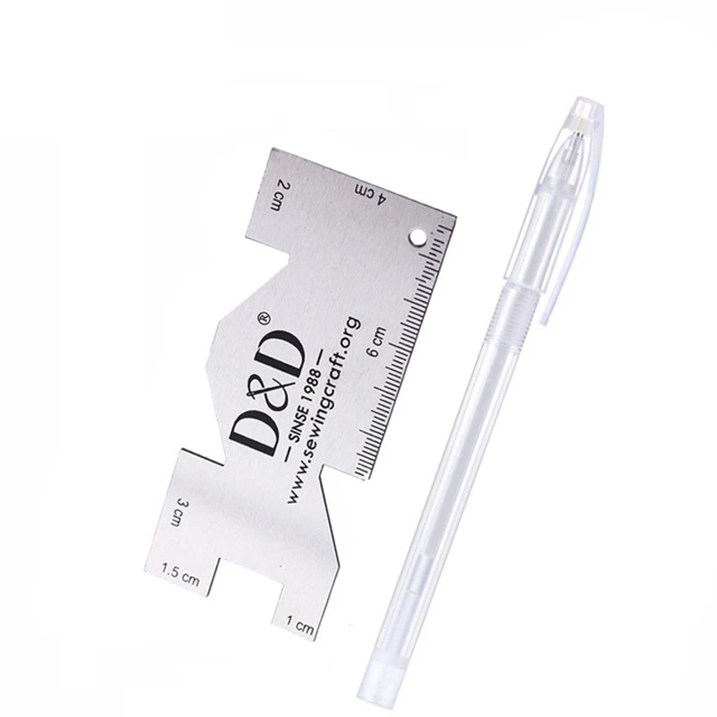 5 шт. термостираемая ручка маркер для ткани мел шитья металлический прибор мерная