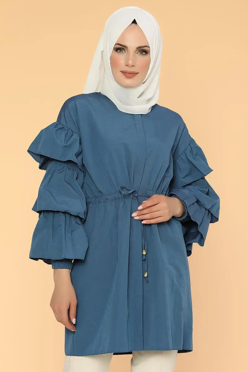 

Women's Tunic Pullover Muslim Clothing Fashion Islamic Clothing Women's Abaya Hijab Dresses Dubai Robe Turkey Kaftan
