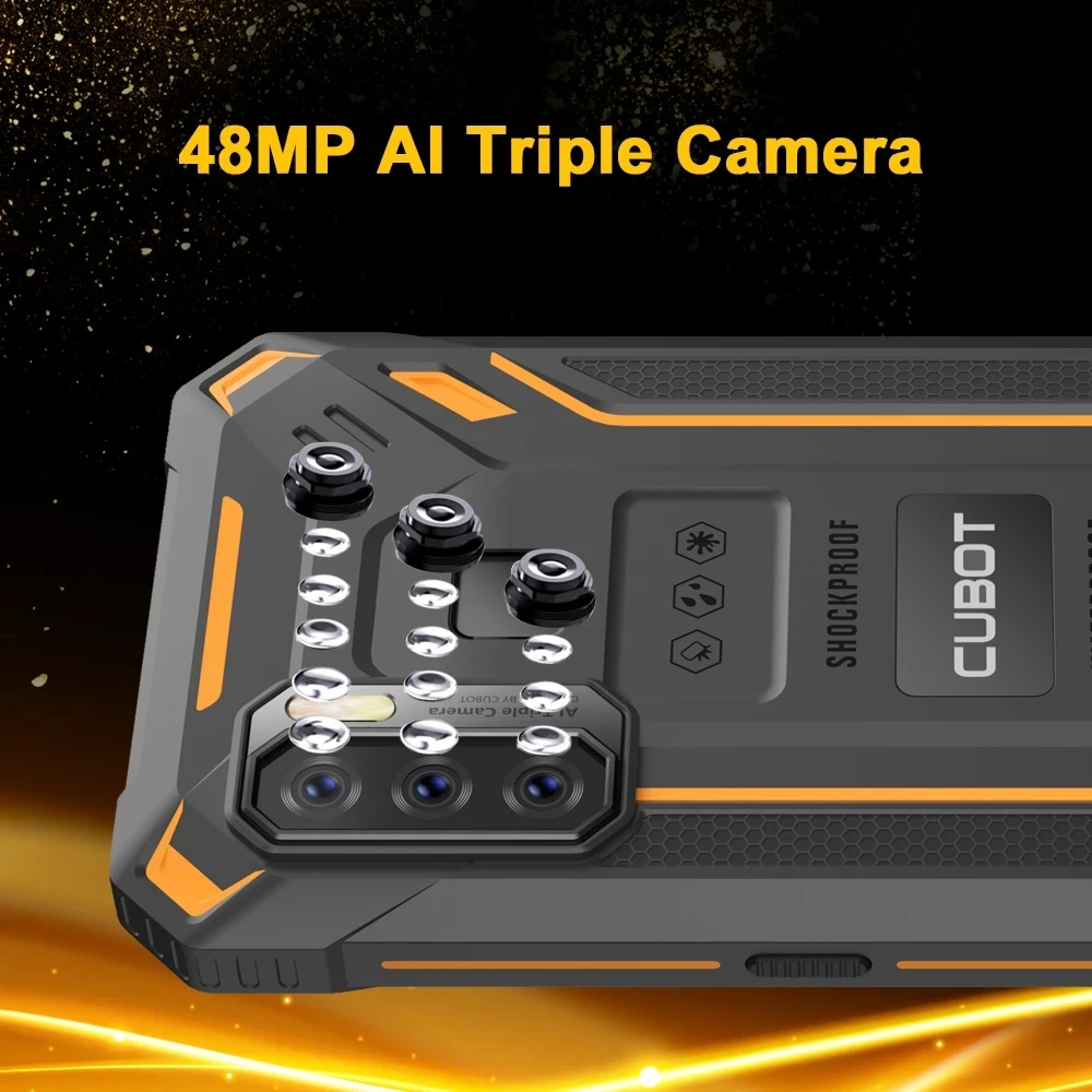 Cubot KingKong 5 Rugged Phone IP68 Waterproof Smartphone 4GB+32GB Android 11 NFC 5000mAh 48MP Triple Camera FACE ID Unlock