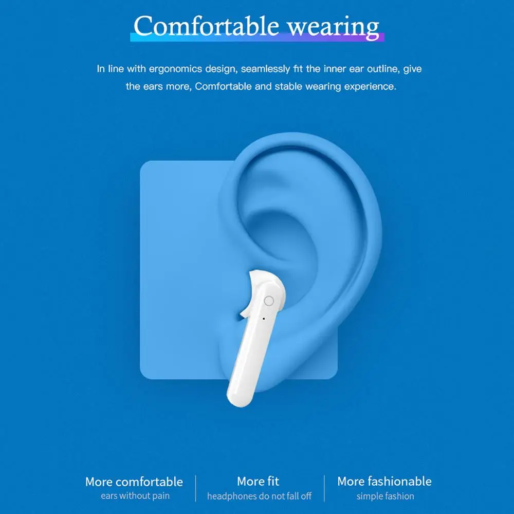 Белые X1 TWS настоящие беспроводные 3D стерео Bluetooth наушники свободные руки
