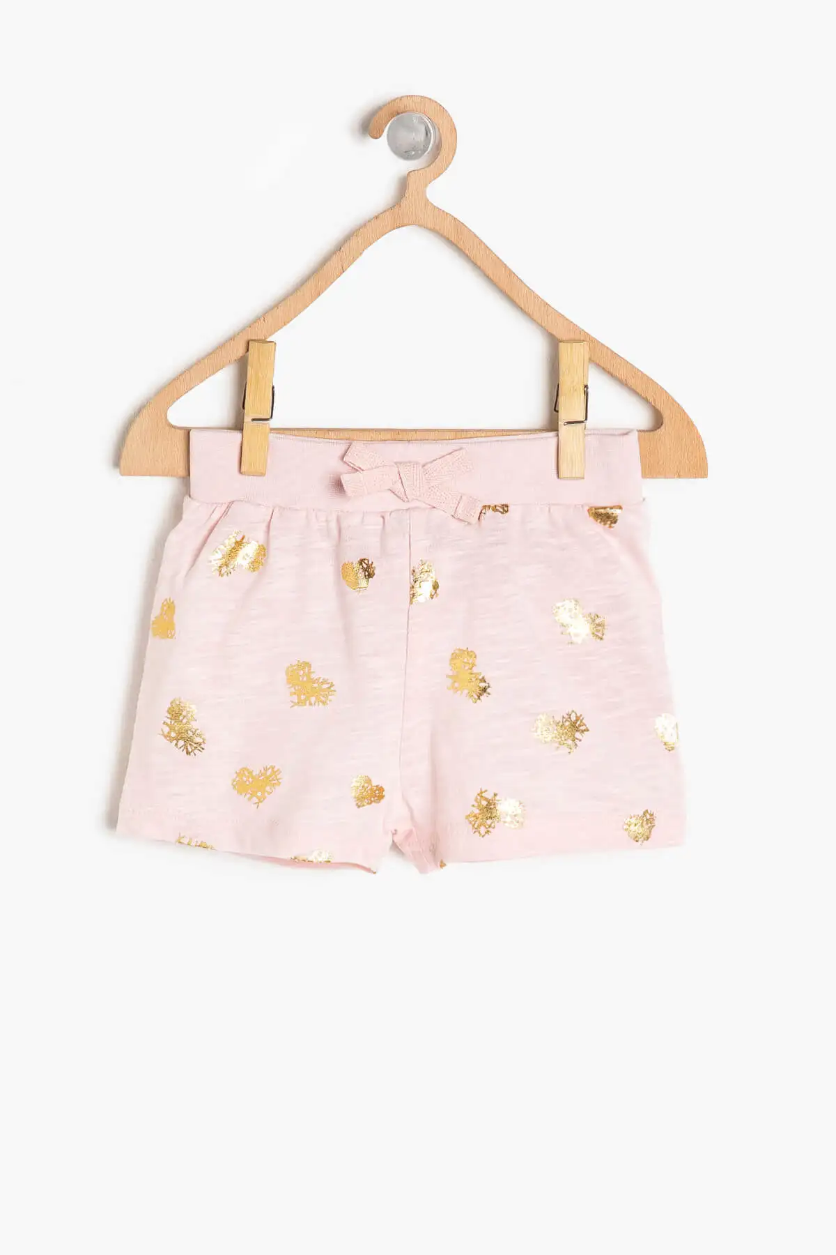 Детские розовые шорты с рисунком для маленьких девочек Koton|Женские шорты| |