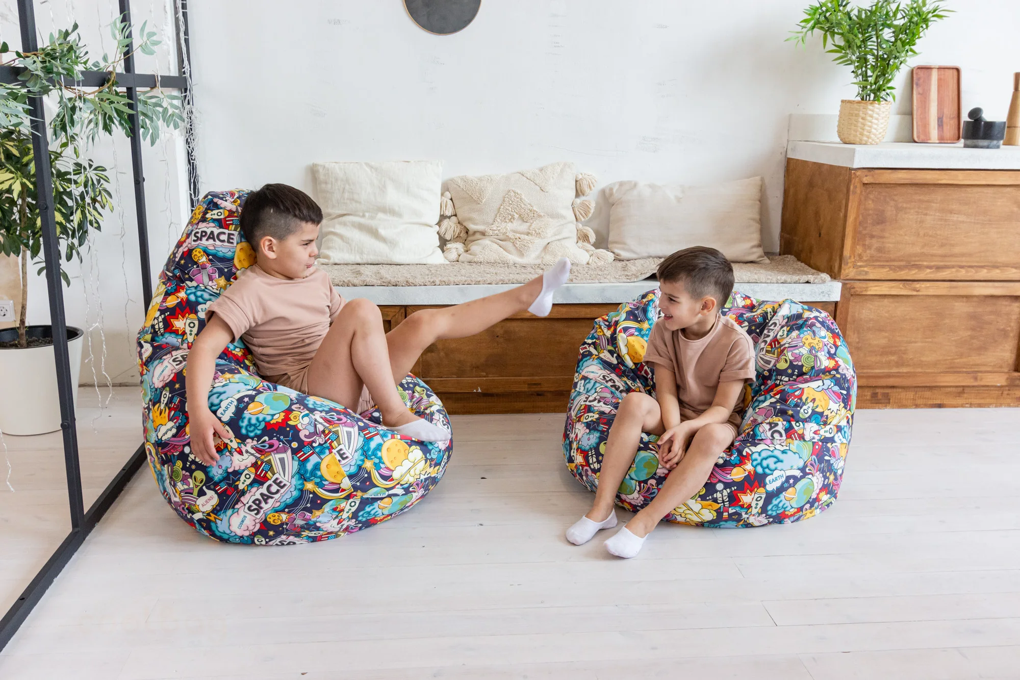 Кресло мешок груша ракеты велюр большой мягкий бескаркасный детский пуф пуфик