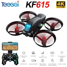 Teeggi  KF615 Mini Drone with HD Dual Camera Quadcopter 2.4G Wifi FPV Optical Flow Positioning Heigh