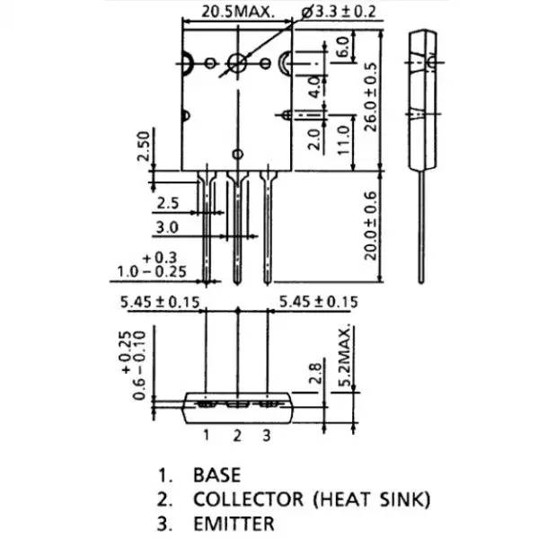 Toshiba 2sa1943 transistor pnp v 15A | Performance Chips