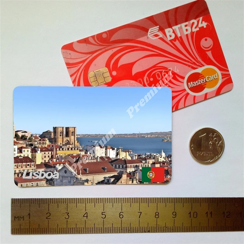 Лиссабон Португалия Сувенирный подарочный магнит на холодильник