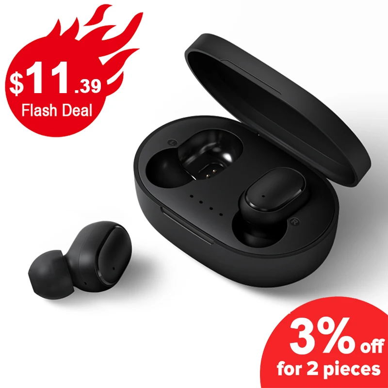 Беспроводные наушники A6S PK Red mi Airdots стерео Bluetooth 5 0 с c спортивные TWS|Наушники и