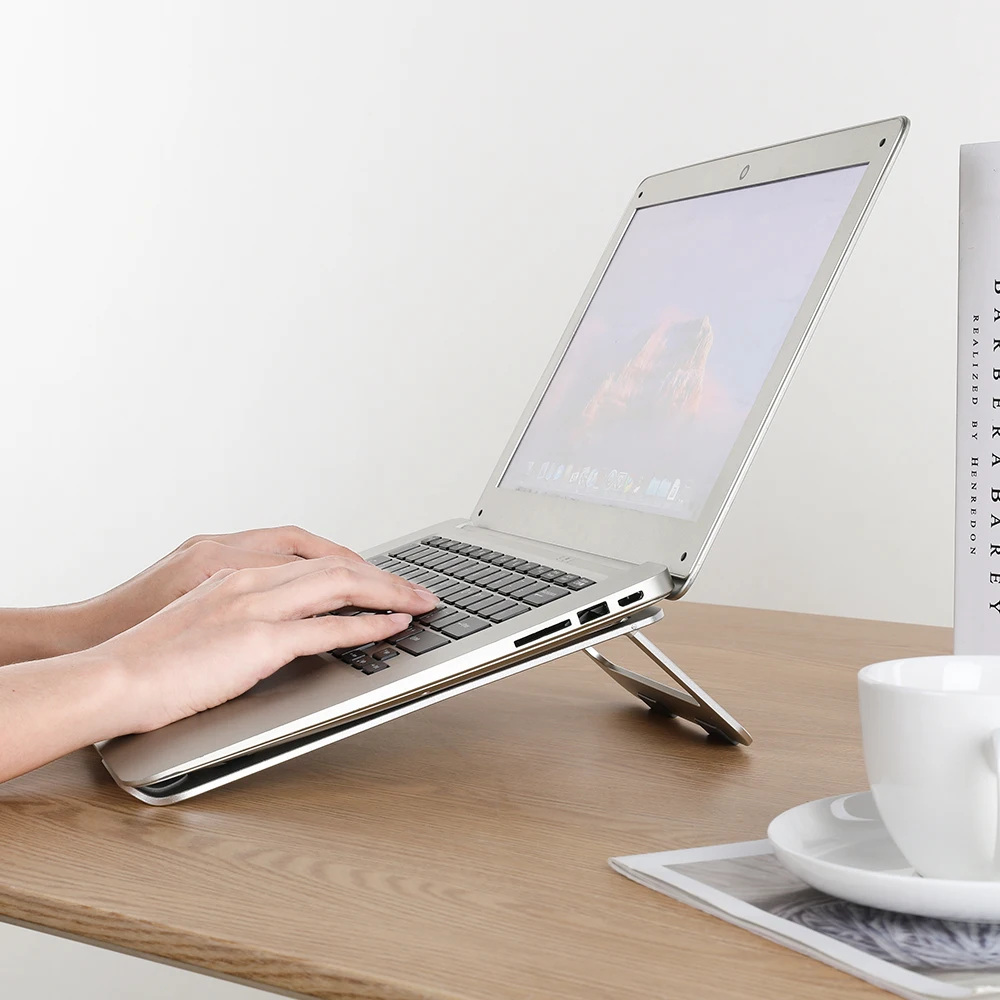 

Foldable Cooling Aluminum Alloy Stand for 11-15 inch for Laptop Stands for IPad Computer Holder Laptop Stand Holder Accessories