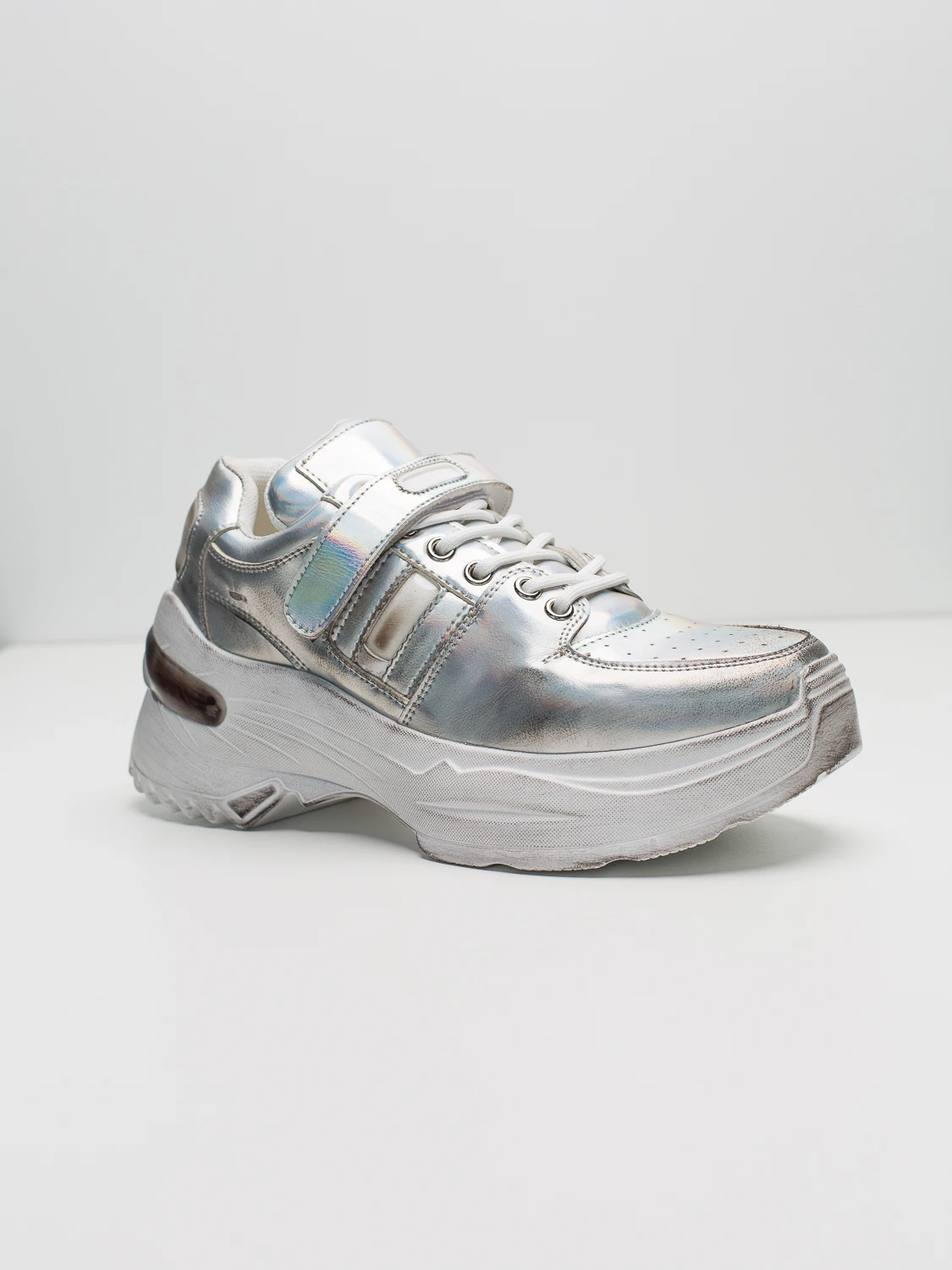 Кроссовки женские SIDESTEP 888-1 36 Серебристый | Спорт и развлечения