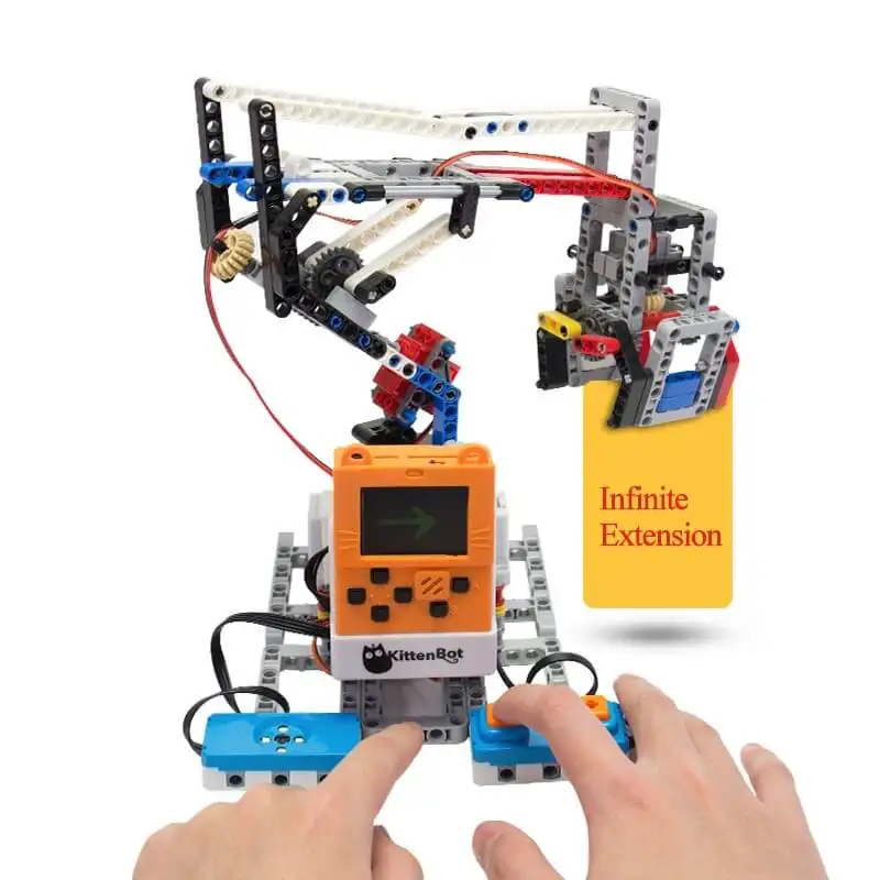 Elecrow Kittenbot Meowbit программируемая игровая консоль для microsoft Makecode с 1,8 дюймовым сменный экран Micro: bit макетная плата
