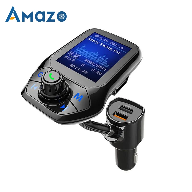 СВЕТОДИОДНЫЙ Автомобильный fm передатчик с экраном беспроводной Bluetooth