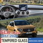 Для Mercedes Benz GLA Class 2017  2020 X156 MK1 автомобильная навигация Авто плёнка для GPS Полный экран протектор Закаленное стекло аксессуары