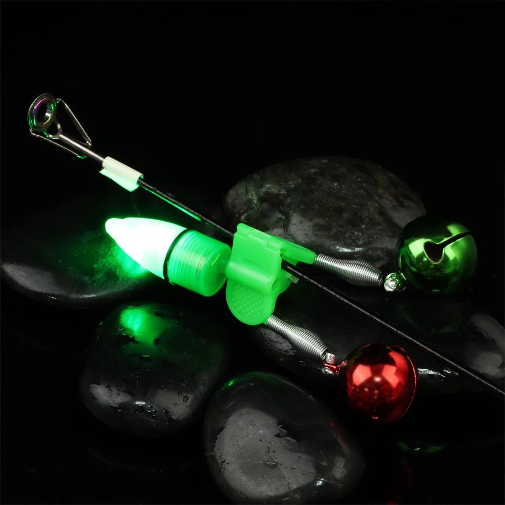 5 шт. спиральные колокольчики сигнализация поклевки рыболовный зажим двойные