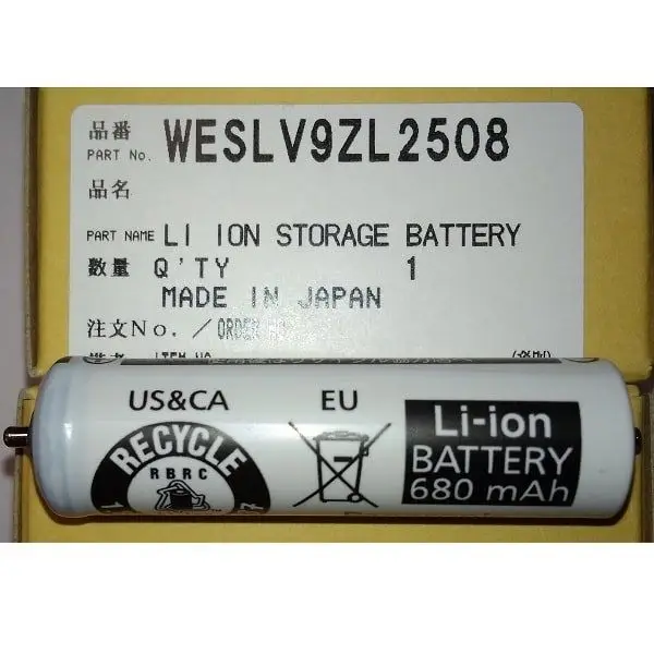 Panasonic WESLV9ZL2508 аккумулятор (элемент питания) для электробритв Li Ion 3.6В 680