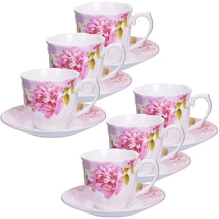 Кофейный набор 12пр (чашка+блюдце) LORAINE 25961 | Дом и сад