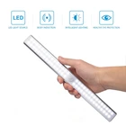 Беспроводной светодиодный светильник для шкафа с зарядкой от USB и датчиком движения, светодиодный ночсветильник, лампа для гардероба, буфета, кладовой, светильник ни