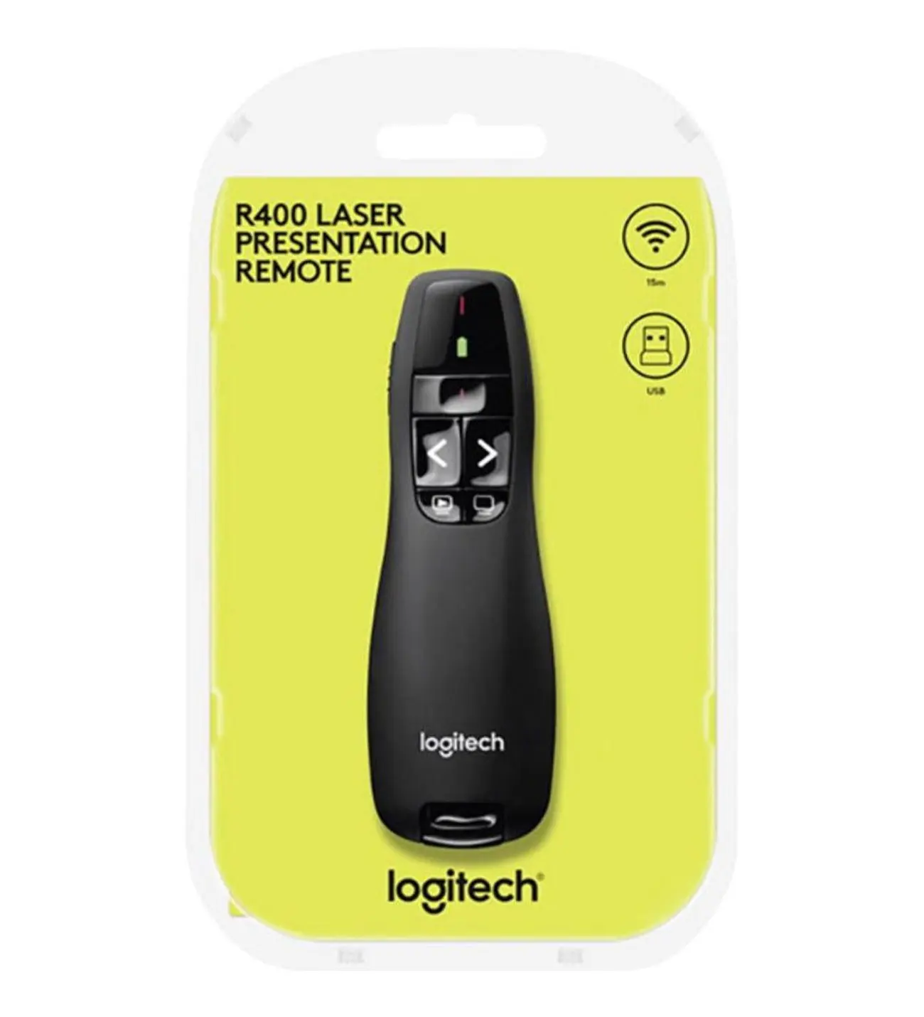 Беспроводной лазерный пульт дистанционного управления для презентаций Logitech R400