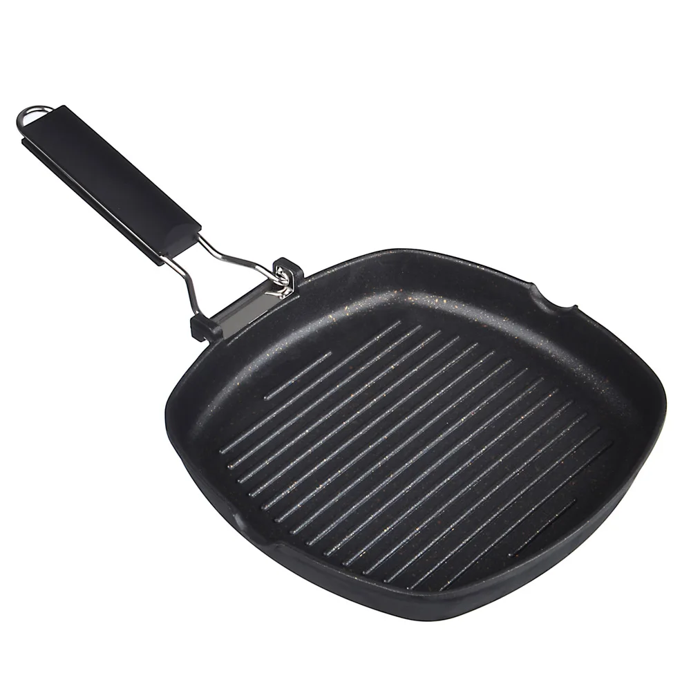 Frying pan grill 24*24 cm cast with non-stick coating induction | BBQ Grills
