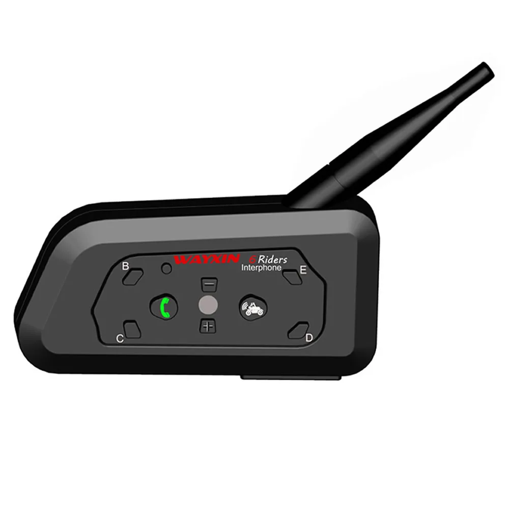 WAYXIN R6 Интерком шлем Bluetooth гарнитура мотоцикл Связь Интерком 6 всадников интерфон динамик MP3 gps Bluetooth