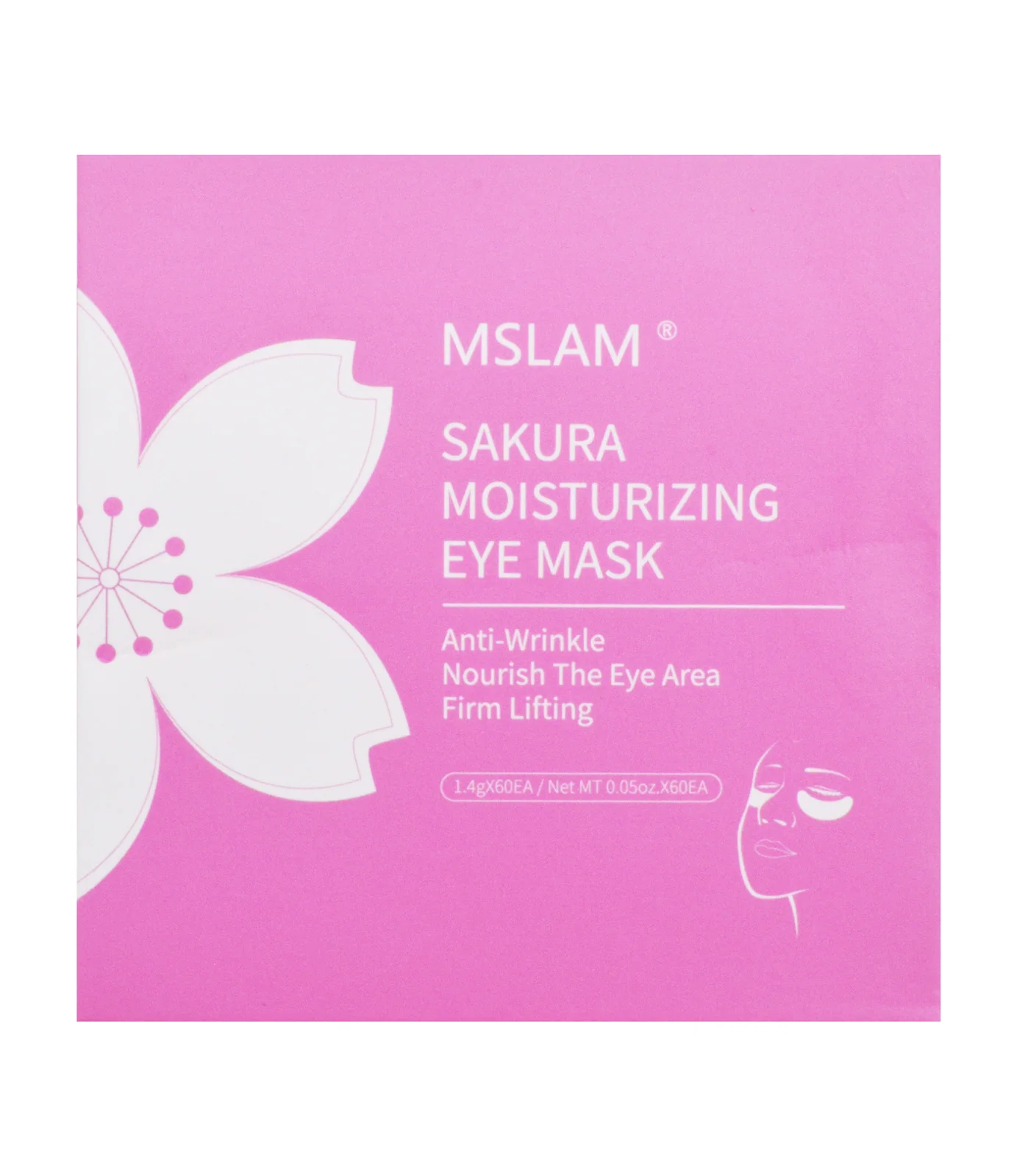 MSLAM Гидрогелевые Патчи с экстрактом Цветка Сакуры для Восстановления Sakura Moisturizing