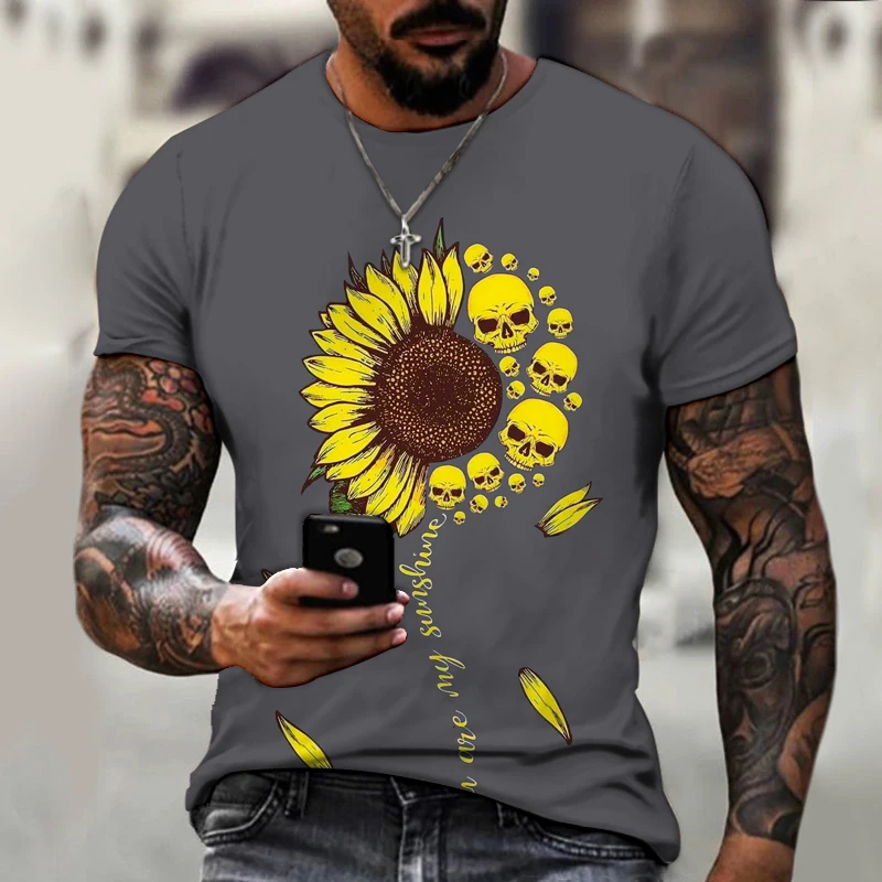 

3D printing men's T-shirts, exquisite abstract patterns, street fashion T-shirts best-selling