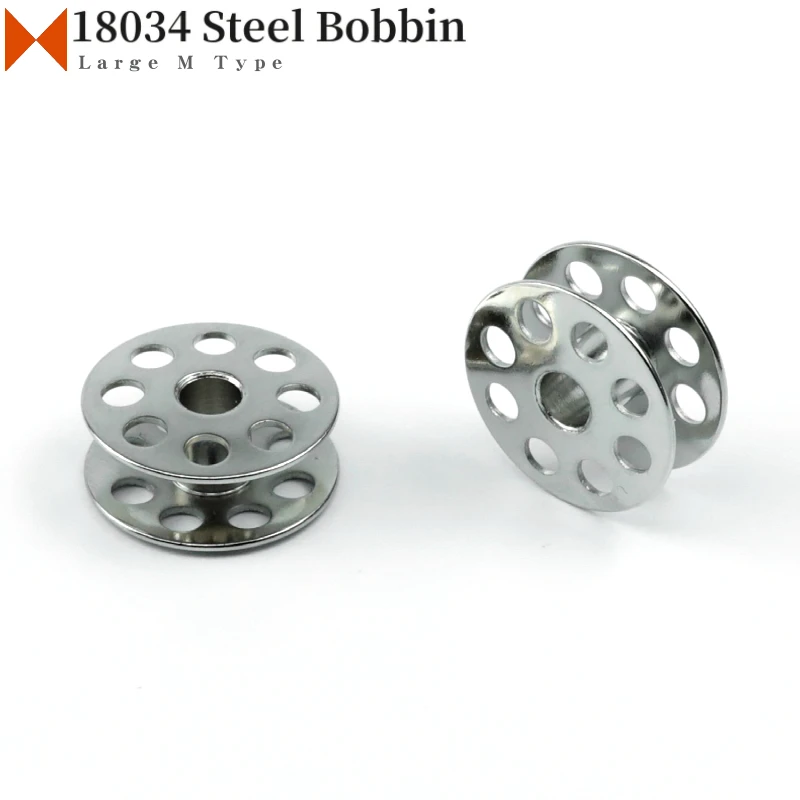 

10 PCS 18034 Large M Type Steel Bobbin Fit Walking Foot Top and Bottom Feed Sewing Machine Typical 0302 0303 Consew 205RB 206RB