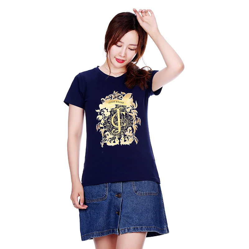 Women's 2023 Summer Women's Crew Neck Top Cotton T-Shirt Solid Color Fashion Short Sleeve T-Shirt