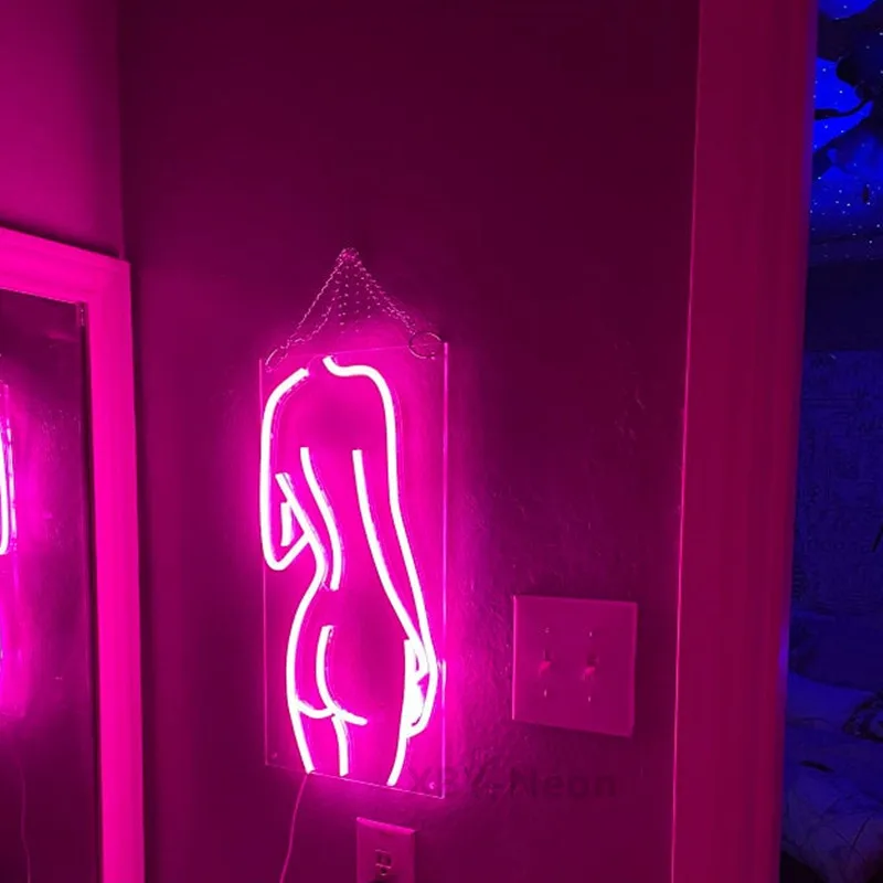 

Custom Neon Sign Woman Body Sexy Lady Back Neon Sign Flex Led Neon Light Sign Bar Shop Party Bithday Room Wall Decoration