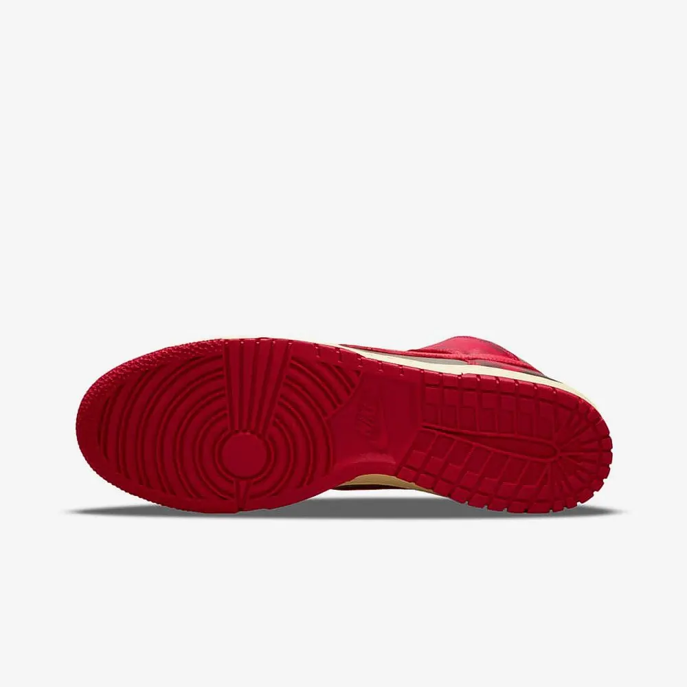 Оригинальные мужские и женские кроссовки Nike Dunk High 1985 красная кислотная стирка