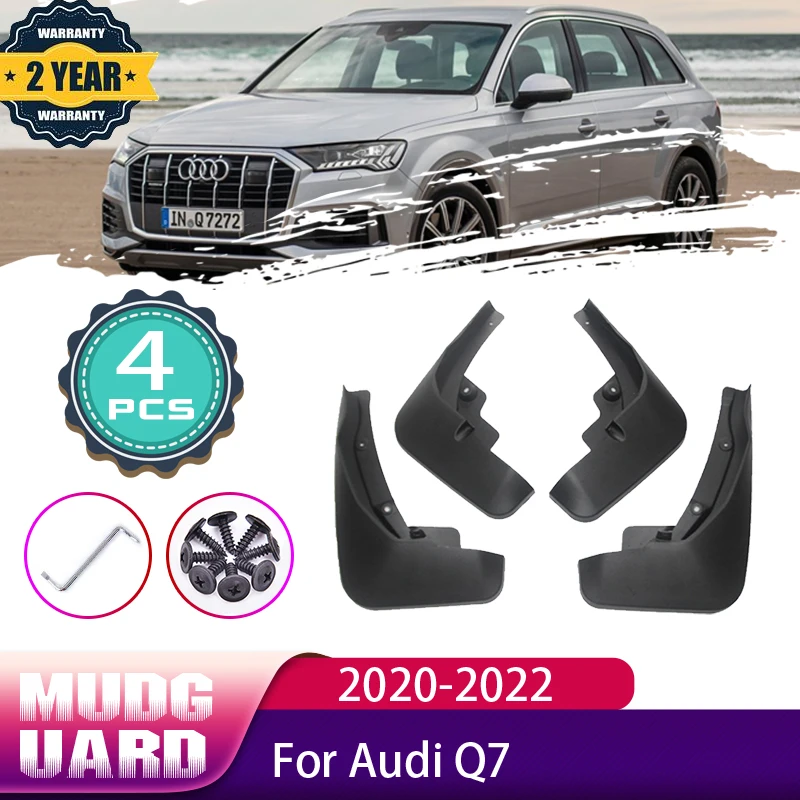 

Car Mudguard For Audi Q7 4M MK2 2020 2021 2022 Front Rear Wheels Splash Mud Guards Mudflap Mudguards Car Accessories