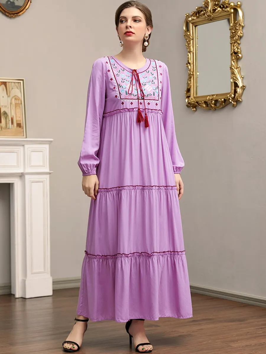 

Ramadan Eid Mubarak Abaya Dubai Turkey Islamic Muslim Arabic long Maxi dress Robe Longue Femme Musulmane kaftans dresses