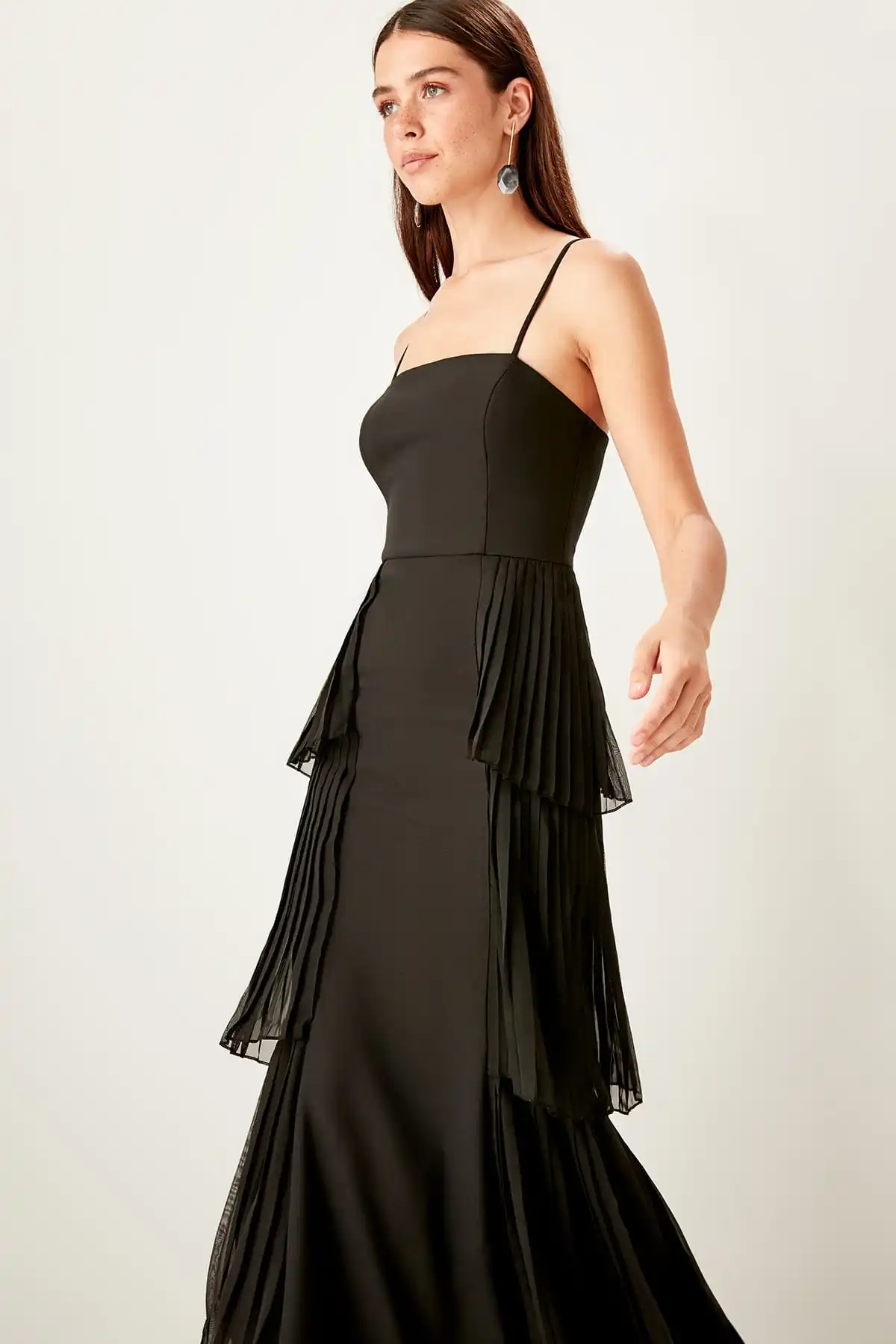 Trendyol Pilise детальное вечернее платье TPRSS19BB0428|Вечерние платья| |