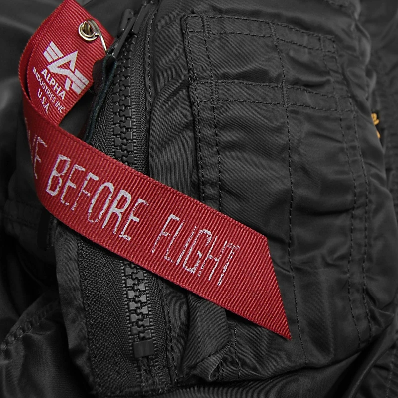 Куртка пилот Alpha Industries N-2B Flight Jacket Black | Мужская одежда
