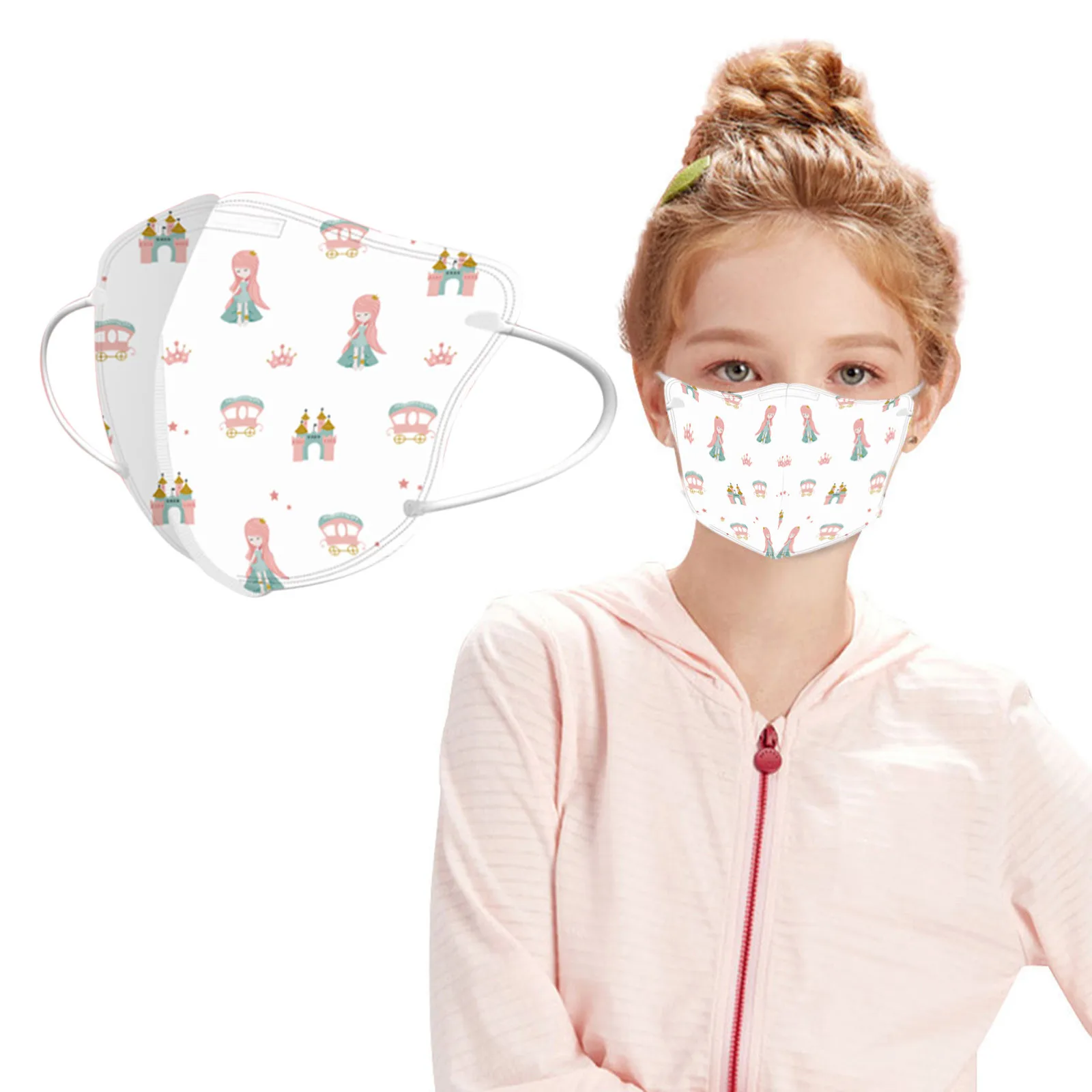 10 шт. 4 слоя мультяшной 3d-маски ffp2mask для детей 0-3 лет | Красота и здоровье