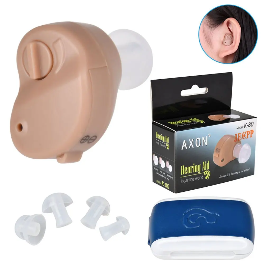 

K80 Hearing Aids Sound Amplifier Noise Reduction Frequency Adjustment Ear Hearing Aid Earphone For The Elderly For Deafness